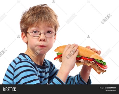 Boy Eating Large Image And Photo Free Trial Bigstock