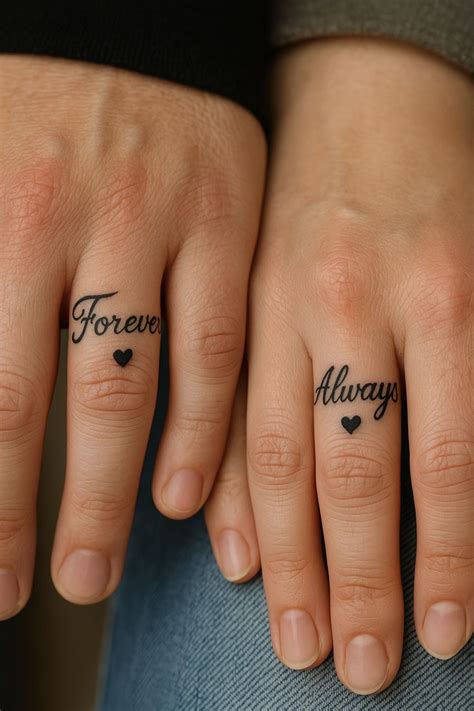 35 Couple Tattoos Forever Always Ink Tattoos For Couples On Ring