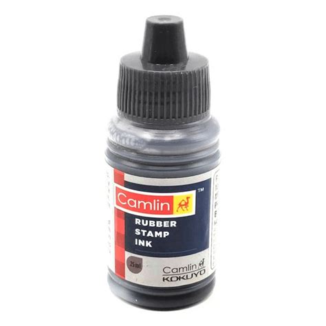 Stamp Clearly With Camlin R S Ink 25ml Black Rubber Stamp Ink