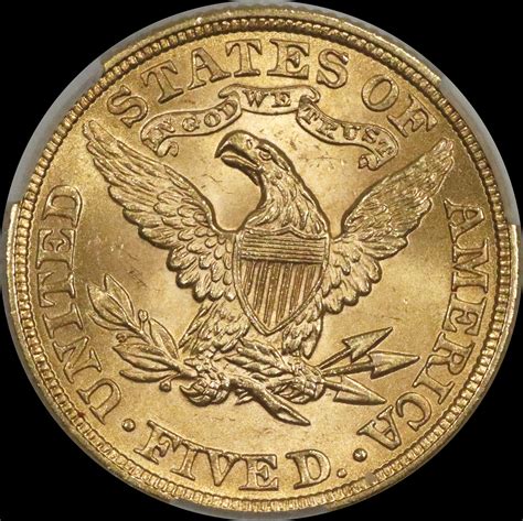 1899 5 Gold Liberty With Motto CACG MS65 CAC Legend Numismatics