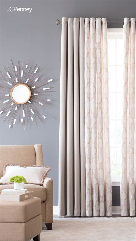 Breathtaking Jcpenney Living Room Drapes Curtain Rod Length For French