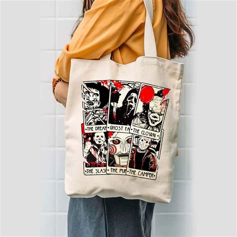 Ghostface Horror Tote Bag Ghostface Tote Bag Horror Movie Character