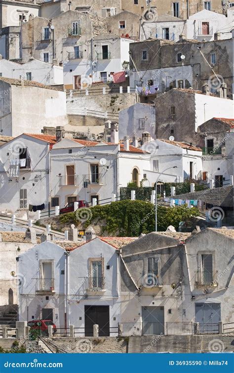 Punto Di Vista Panoramico Di Monte Sant Angelo La Puglia L Italia