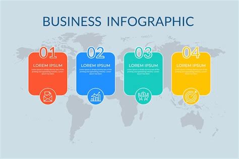 Premium Vector Step Business Infographic Vector Template