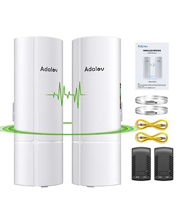 Adalov CPE660 Pont sans Fil Extérieur 5 8G avec 2 Supports de Fixation