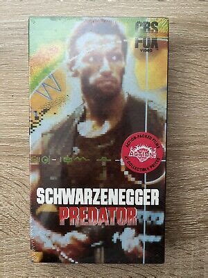 Predator Cbs Fox Video Sealed Vhs W Watermarks Arnold