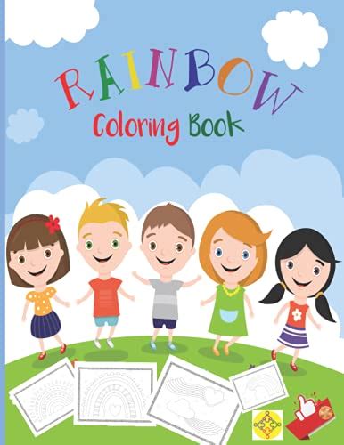 RAINBOW Coloring Book: Big, Simple and Easy Rainbow Coloring Book for ...