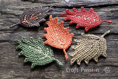 Fall Leaf - Free Crochet Pattern | Craft Passion - Free Pattern & Tutorial