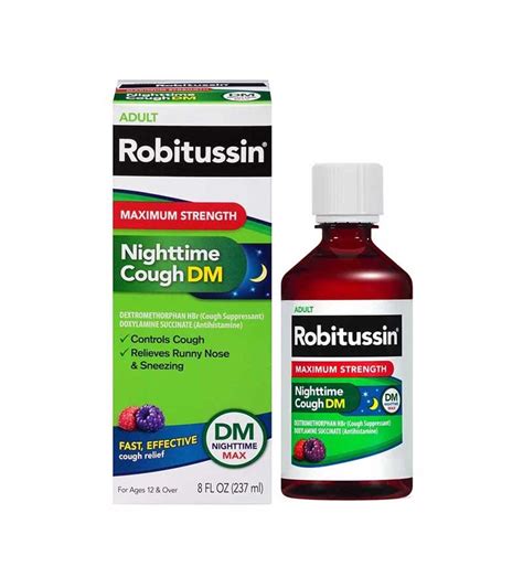 Robitussin Nighttime Cough Dm Liquid 237ml Wealzin