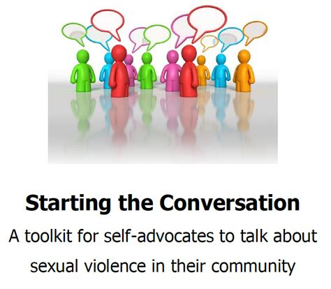 Starting The Conversation A Toolkit For Self Advocates To Talk About