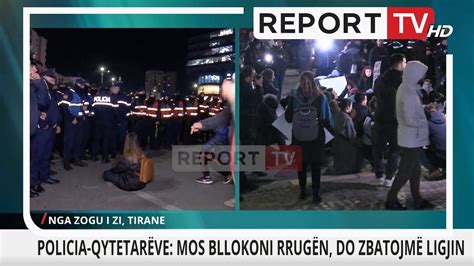 Report TV Qytetarët zhvendosin protestën tek Zogu i Zi bllokojnë