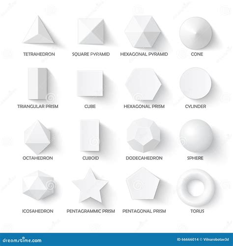 Toutes Les Formes D De Base Illustration De Vecteur Illustration Du