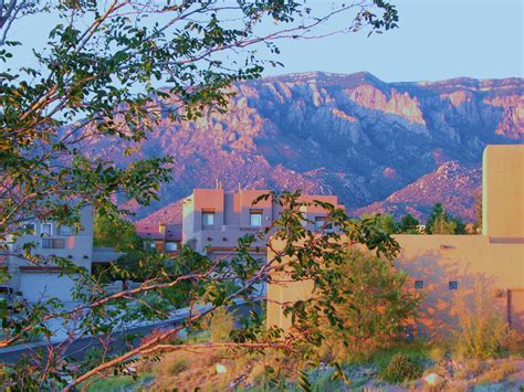 Sandia Mountains At Sun Setsee How They Look Pinksandia Means