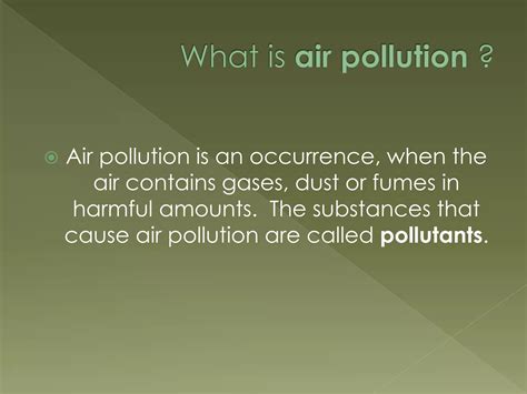 Air Pollution Ppt