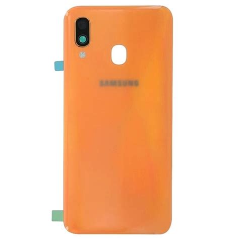 Samsung Galaxy A40 A405 Replacement Rear Battery Cover With Adhesive Orange Ebay