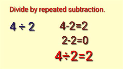 Division As Repeated Subtraction Grade 2