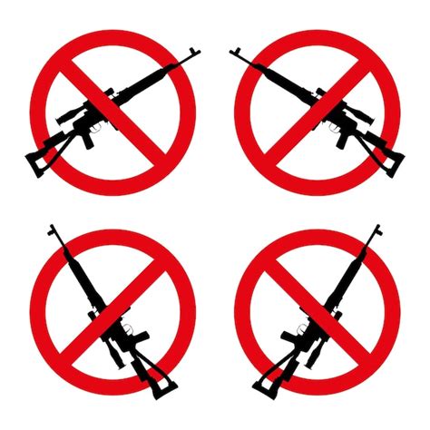 Premium Vector | Stop gun violence sign gun control sign vector