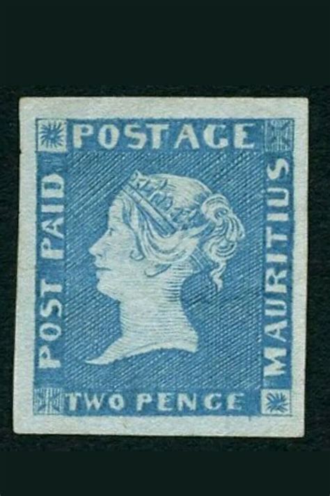 Mauritius 1849 2d Blue Early Inpresstion Mint Unused