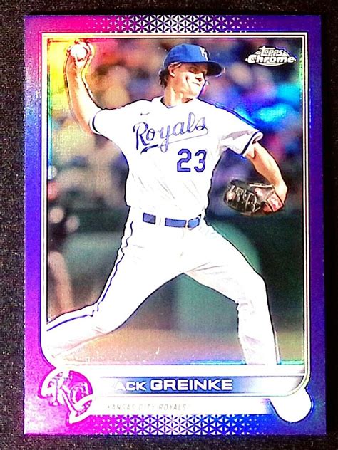 Zack Greinke 2022 Topps Chrome Update USC109 Purple Refractor