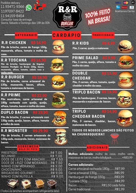 Menu Em Kasa Burguer Restaurante S O Paulo