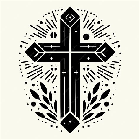 Premium Vector Christians Cross Silhouette Vector Illustration