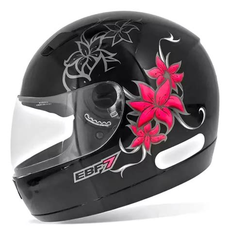 Capacete Moto Feminino Ebf 7 Fechado Rosa MercadoLivre