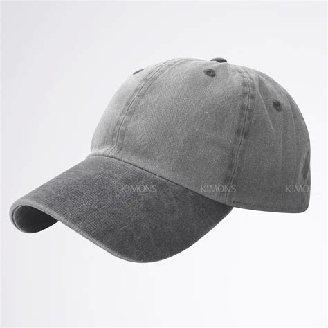 Dyed Washed Cotton New Plain Polo Style Baseball Ball Cap Hat Dad 2 Two