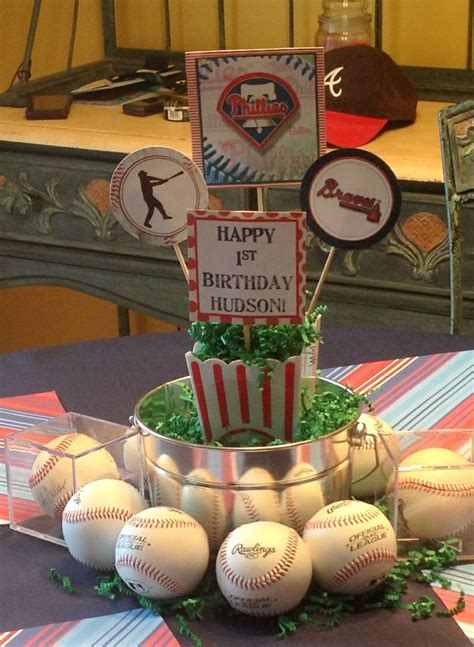 Baseball Centerpieces Ideas