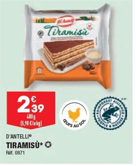 Promo Tiramis Chez Aldi