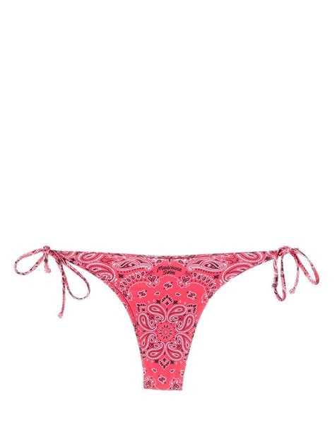 Moschino Bandana Print Bikini Bottoms Farfetch