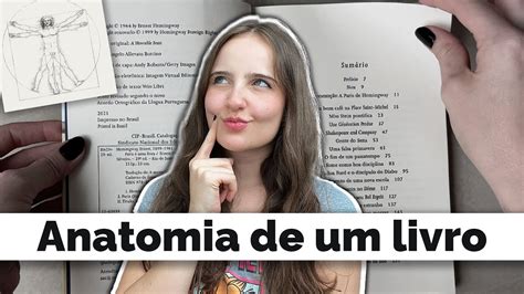 As partes de um livro epígrafe folha de rosto fólio e outros YouTube