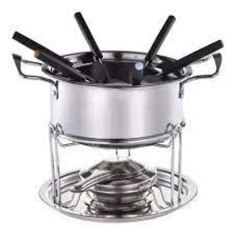 Kit Fondue Panela Inox Completo Pe As Conjunto Grande No Shoptime