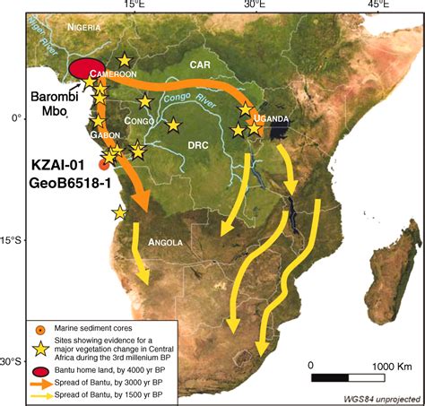 Bantu Expansion Map