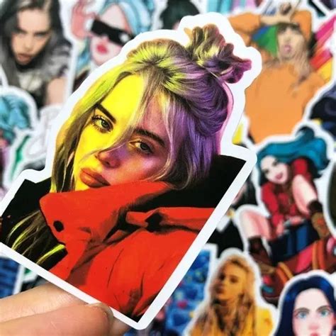 Billie Eilish Set De 50 Stickers Calcomanias en venta en Maipú RM