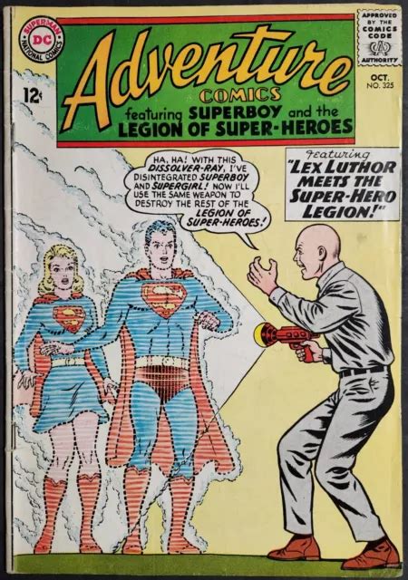 Adventure Comics 325 1964 Superboy And Supergirl Cover By Curt Swan Dc