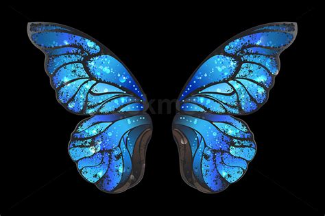 Blue Butterfly Wings Graphic by Blackmoon9 · Creative Fabrica