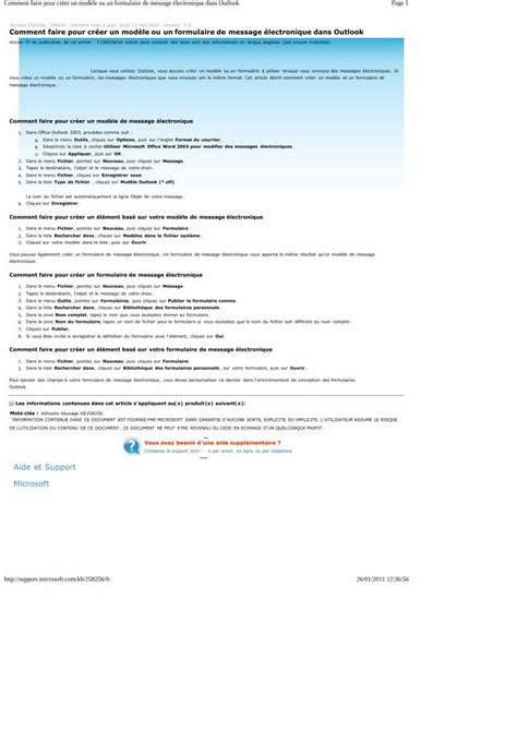 Pdf Comment Faire Pour Cr Er Un Mod Le Ou Un Formulaire De Message
