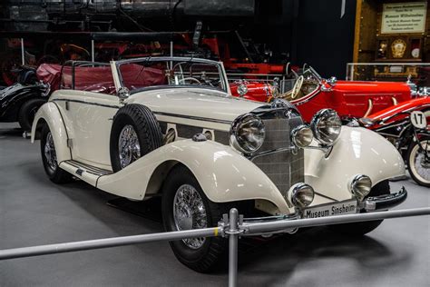 SINSHEIM GERMANY MAI 2022 White Mercedes Benz 540 K 1939 Cabrio