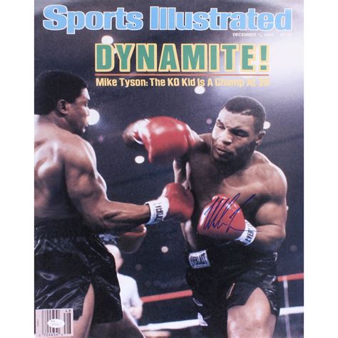 Mike Tyson Signed Sports Illustrated Cover 16x20 Photo Jsa Coa