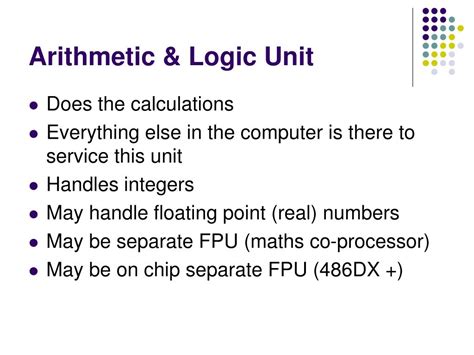 arithmetic logic unit powerpoint