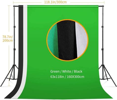 Green Screen Backdrop - Comprehensive Lighting Kit for Photographers