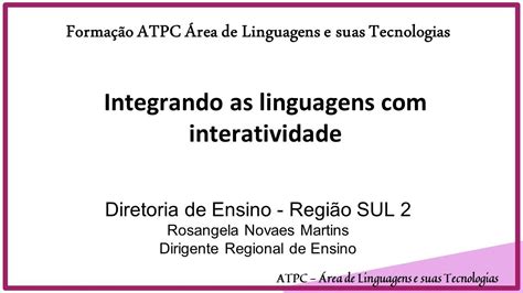 Atpc Rea De Linguagens E Suas Tecnologias Youtube