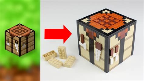 Lego Minecraft Crafting Table Tutorial Youtube