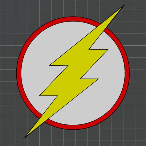 Free 3D file The Flash Super Hero Logo - The Flash 🦸・Design to download ...