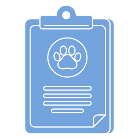 Diseño Png Y Svg De Icono Simple De Tablero De Escritura Veterinario