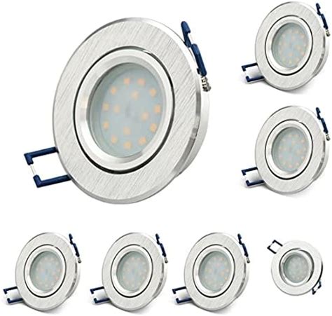 KYOTECH LED Éclairage encastré lot de 6 230V 400LM blanc chaud 3000K