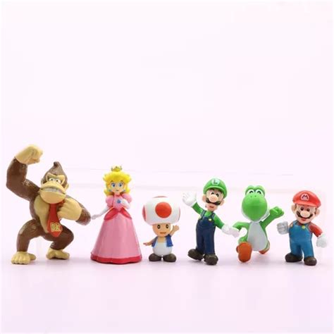 Figuras De Mario Luigi Peach Bowser Toad Yoshi Kong Env O Gratis