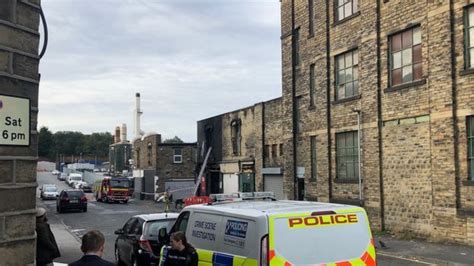 Bradford Fire Crews Tackle Buck Street Building Blaze Bbc News