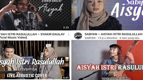 Fakta Fakta Lagu Aisyah Istri Rasulullah Pertama Kali Muncul 2017 Dibawakan Oleh Band Malaysia