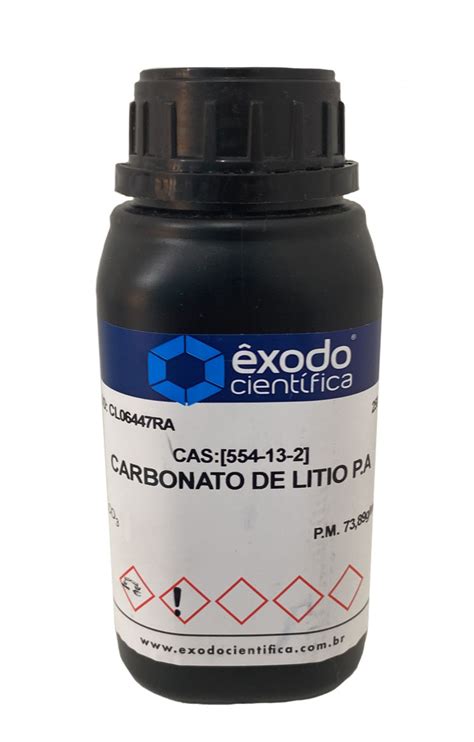 Carbonato de Lítio PA 100g QUIMISUL SC BRASIL LTDA